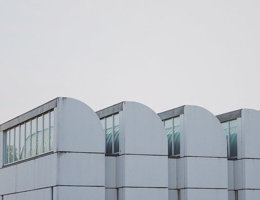architectural photography of white building
