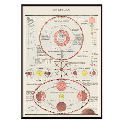 , with black aluminium frame on white background