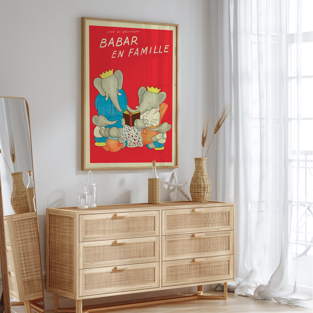 , framed and displayed in home decor