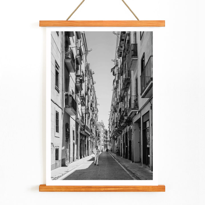 , with wooden magnetic frame on white background