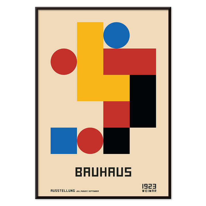 , with black aluminium frame on white background
