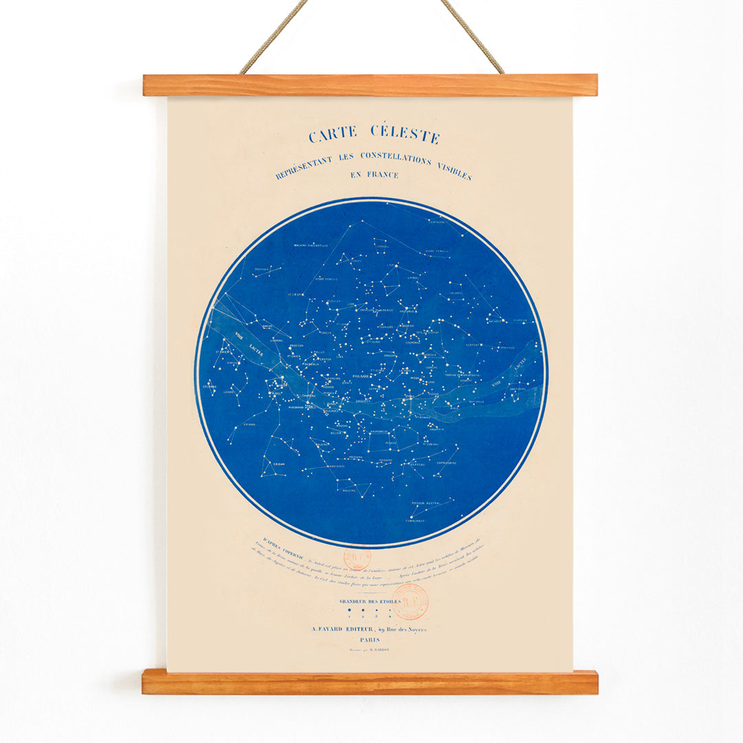 , with wooden magnetic frame on white background