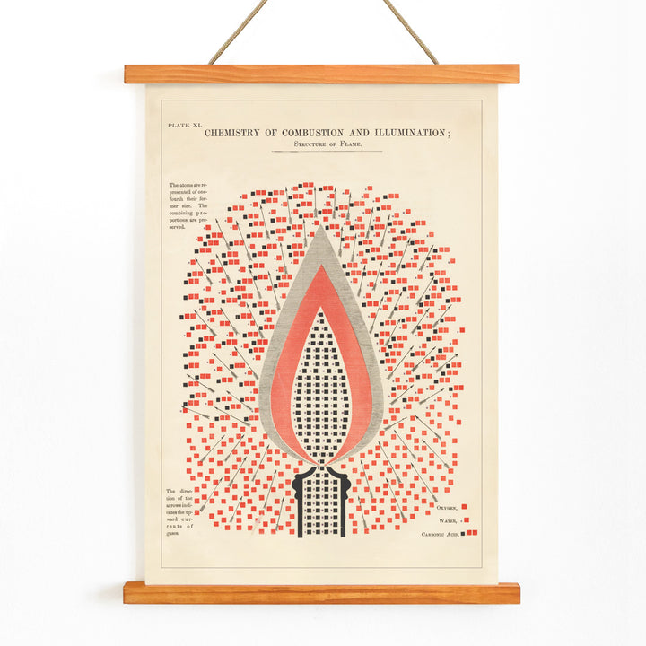 , with wooden magnetic frame on white background