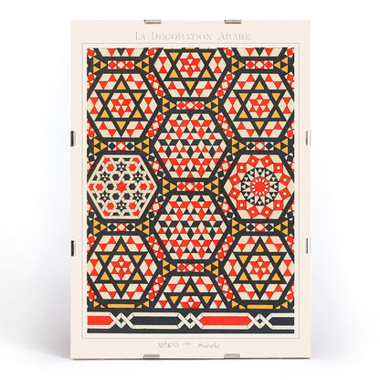 , framed and displayed in modern living room decor