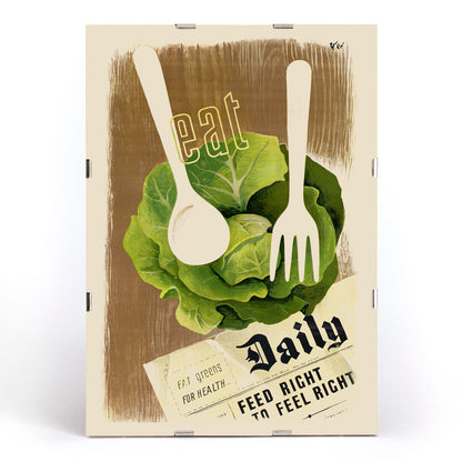 , framed and displayed in modern living room decor