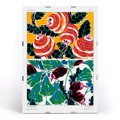 , framed and displayed in modern living room decor