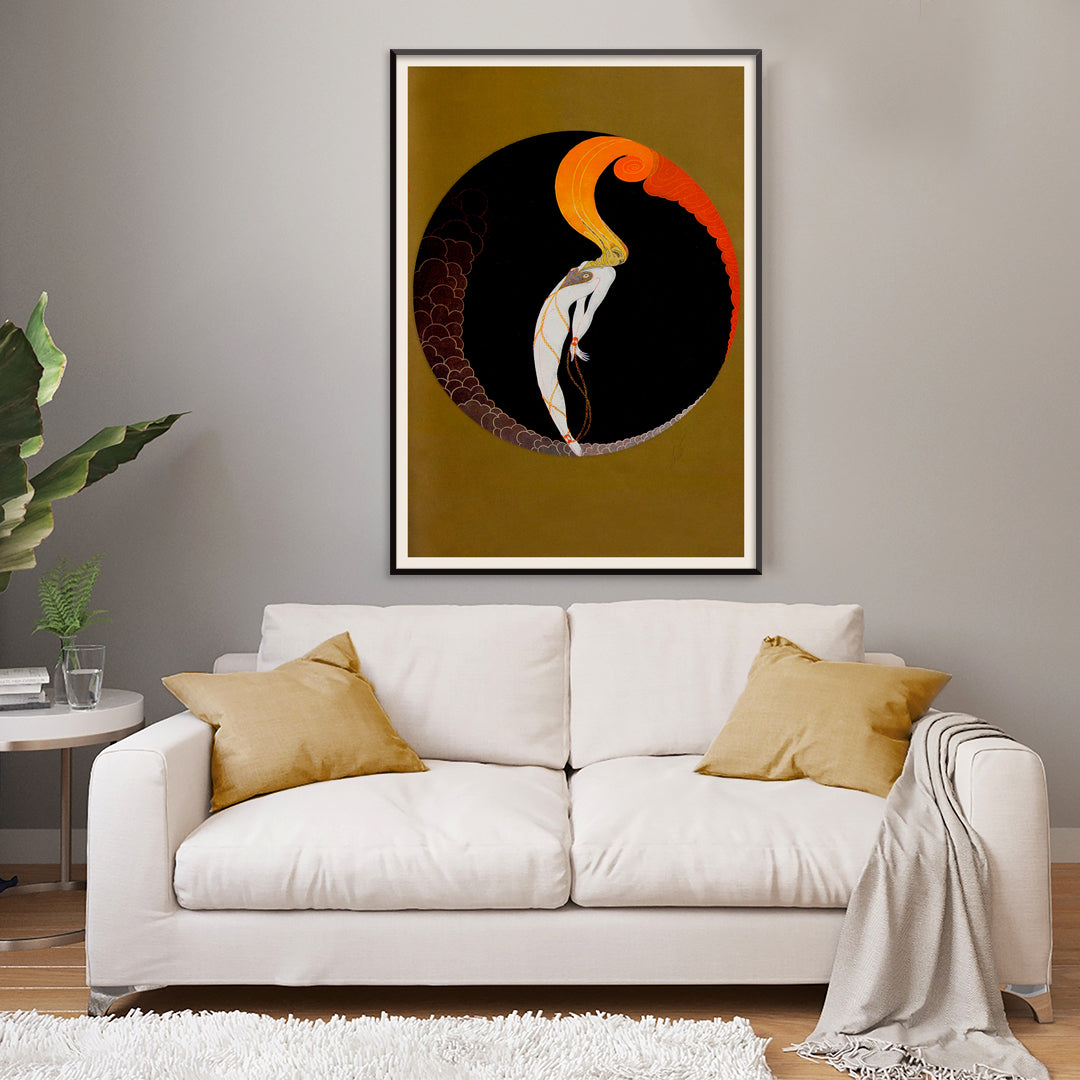 , framed and displayed in home decor