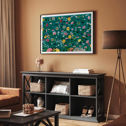 , framed and displayed in home decor