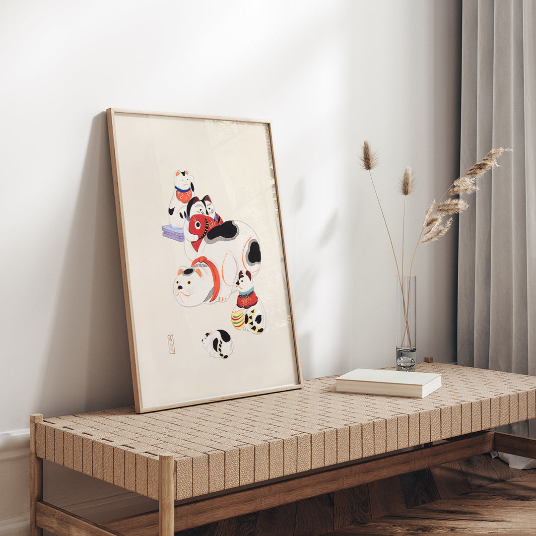 , framed and displayed in home decor