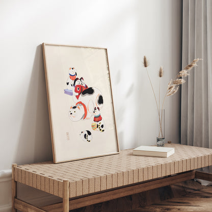 , framed and displayed in home decor