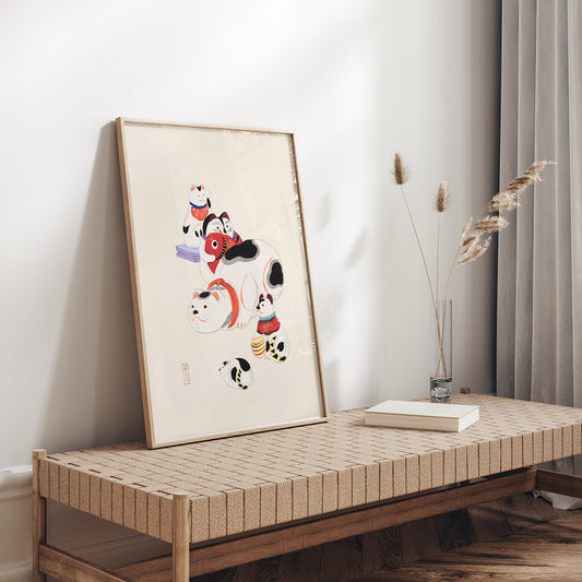 , framed and displayed in home decor