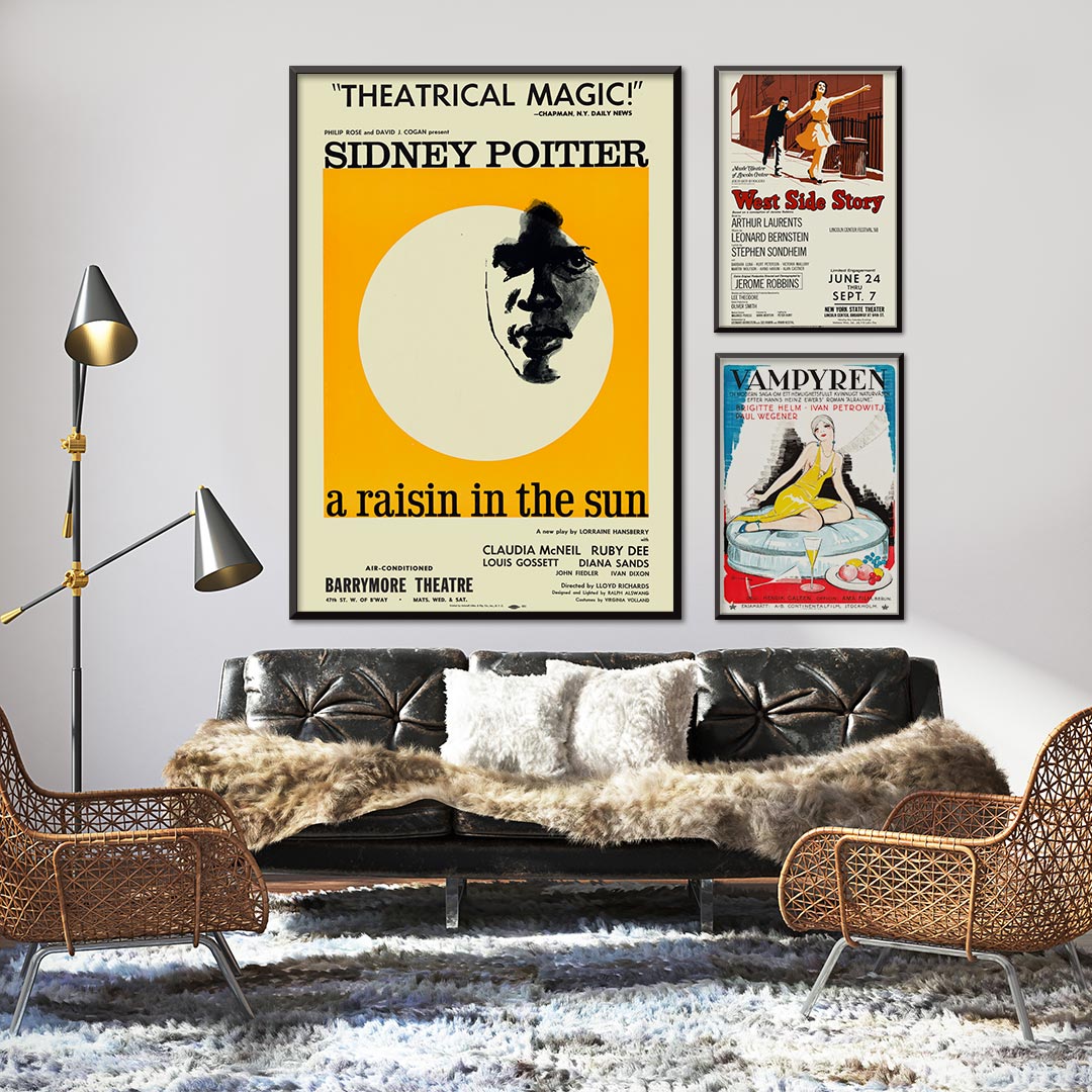 , framed and displayed in home decor