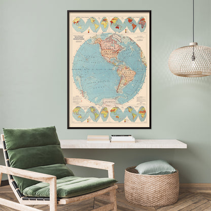 , framed and displayed in home decor