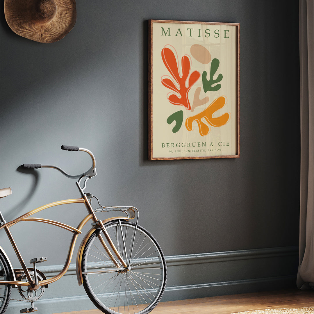 , framed and displayed in home decor