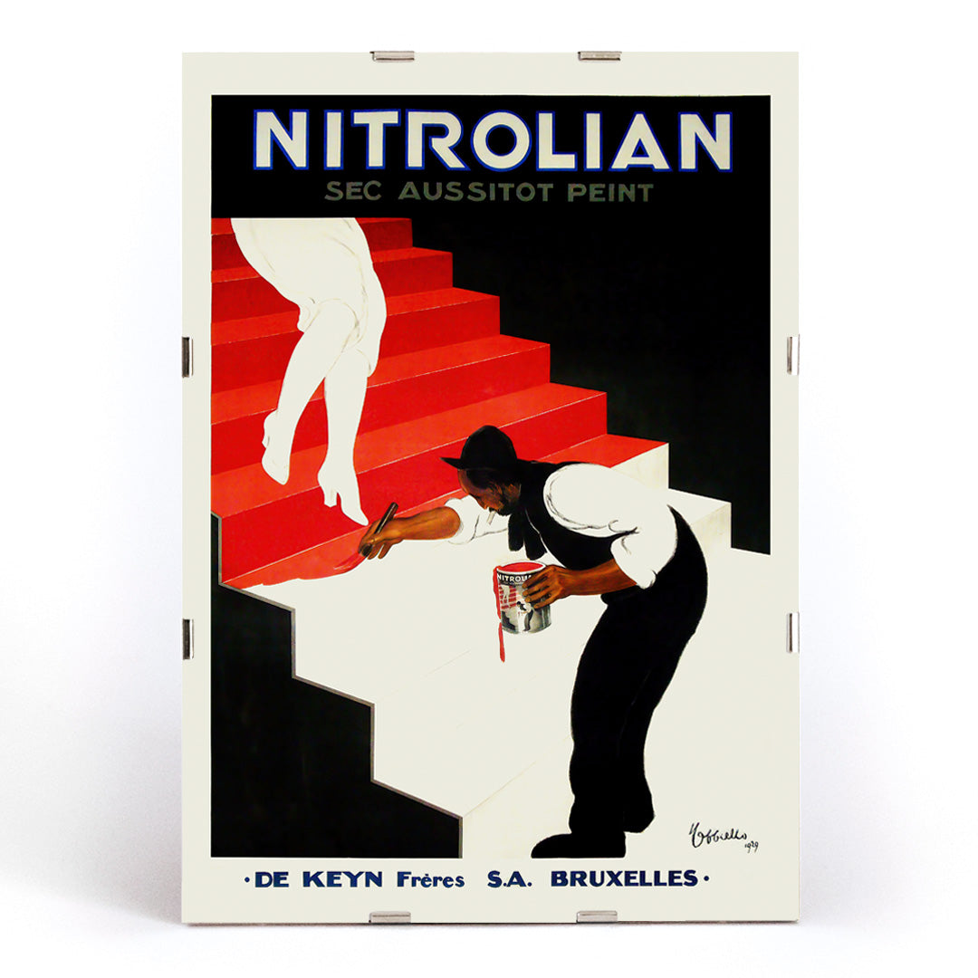 , framed and displayed in modern living room decor