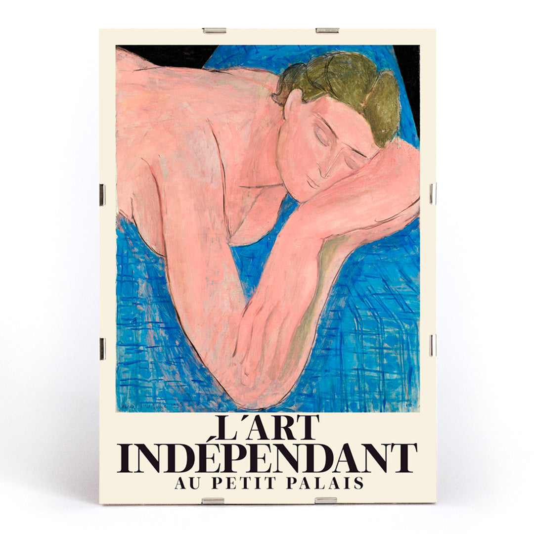 , framed and displayed in modern living room decor