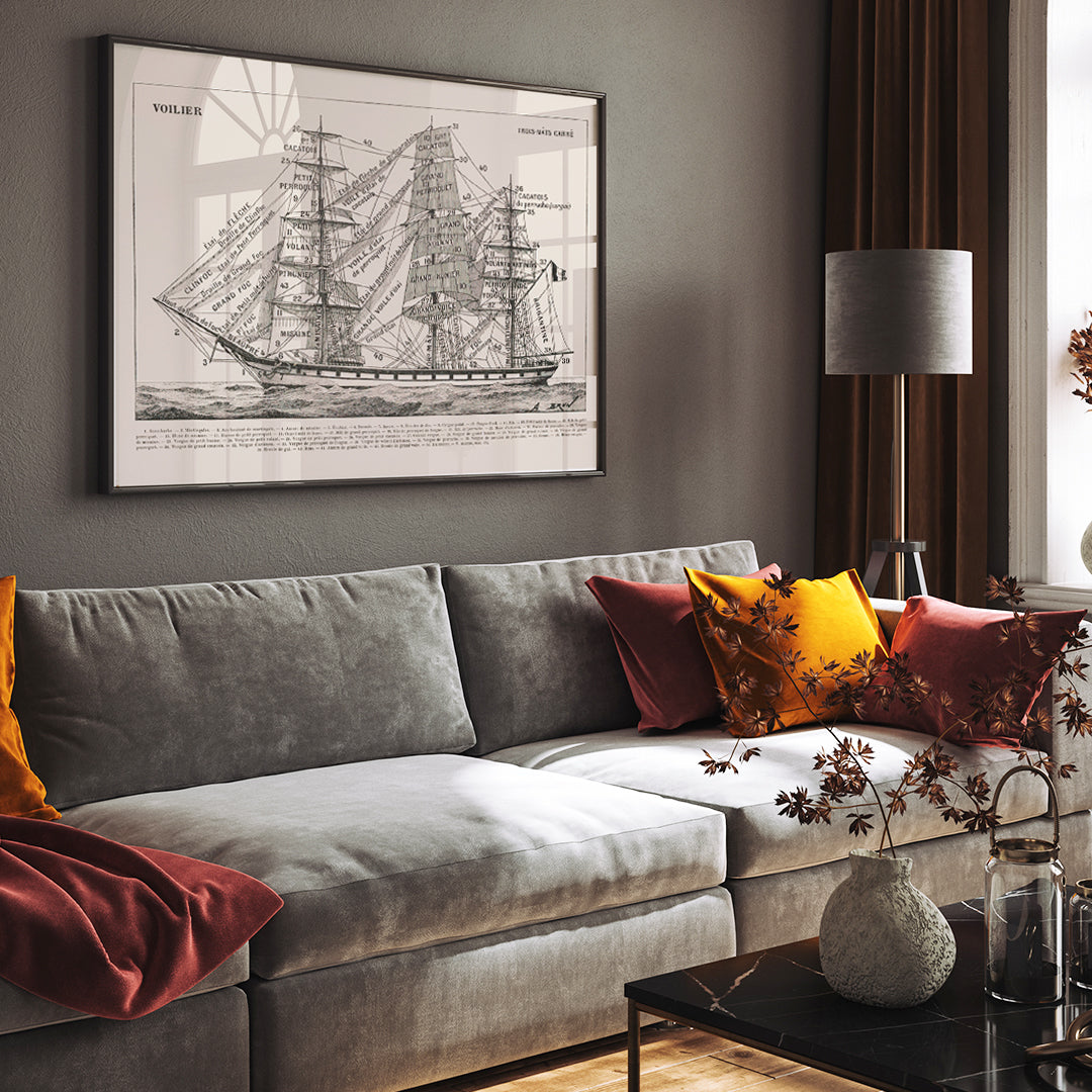 , framed and displayed in home decor