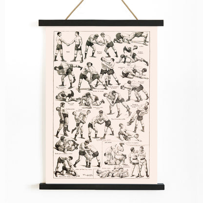 , with wooden magnetic frame on white background