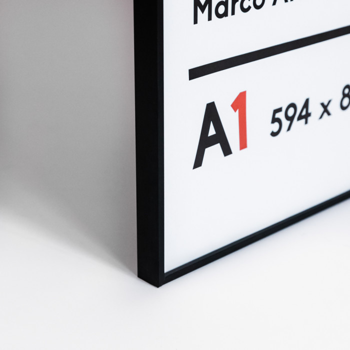 Cadre en aluminium noir A1