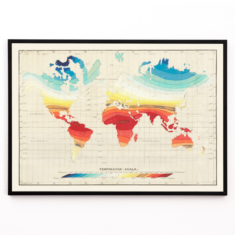 Carte du monde des températures